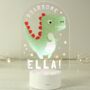 Personalised Dinosaur LED Colour Changing Light, thumbnail 3 of 4