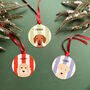 Candy Cane Christmas Dog Bauble, thumbnail 12 of 12