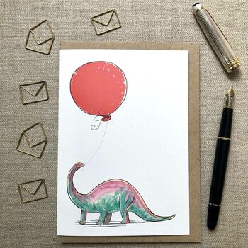 Personalised Dinosaur Birthday Card, 2 of 6