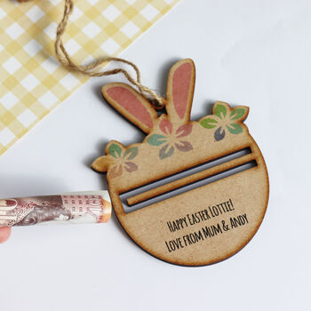 Personalised Easter Bunny Money Holder, 6 of 6