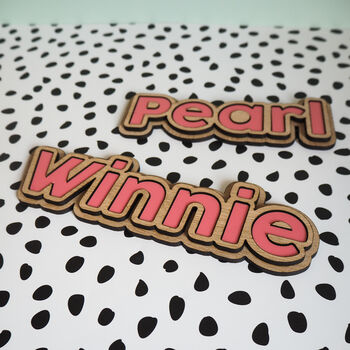 Personalised Wooden Name Sign For Girls, 4 of 4