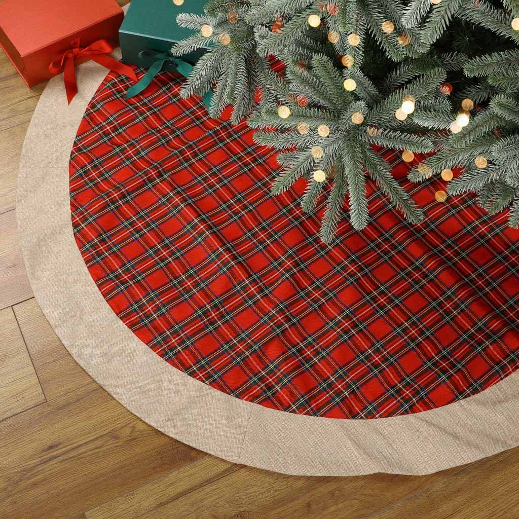 Tartan Christmas Tree Skirt 