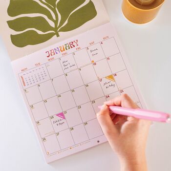 2026 Compact Wall Calendar | Modern Botanical, 5 of 7