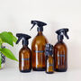 Amber Trigger Spray Bottle With Stamped Label, thumbnail 1 of 9