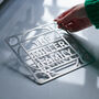Personalised Stainless Steel Family Trivet Stand, thumbnail 1 of 3