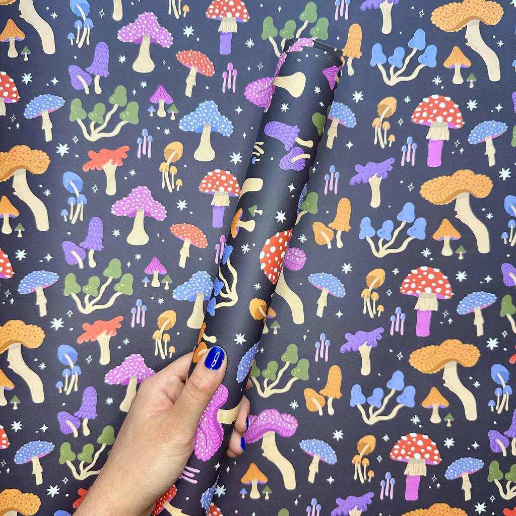 Mushrooms Luxury Wrapping Paper, 1 of 7