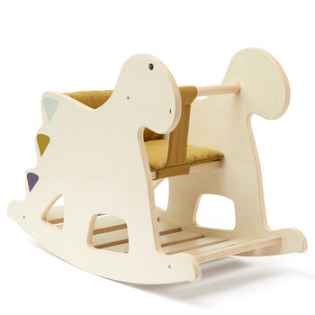 Personalised Rocking Wooden Dino Toy, 5 of 10