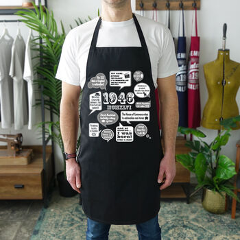 'Events Of 1946' 80th Birthday Gift Apron, 4 of 9