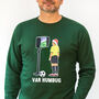 Unisex Football Christmas Jumper, thumbnail 1 of 6