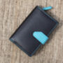 Black Multi Colour Leather Purse Wallet Rfid, thumbnail 3 of 11