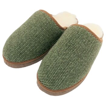 Lambswool And Sheepskin Men's Slippers, 5 of 9