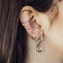 Gold Plated Silver Long S Hook Earrings, thumbnail 4 of 8