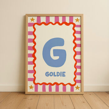 Personalised Name Nursery Print, 2 of 9