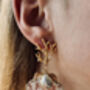 Boroque Pearl Real Shell Statement Earrings, thumbnail 3 of 5