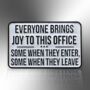 Everyone Brings Joy To This Office Enamel Pin Badge, Leaving Gift For Work Colleague, Office Gifts, Secret Santa, thumbnail 3 of 8