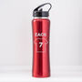 Personalised Football Shirt Sports Style Thermos Water Bottle, thumbnail 5 of 6