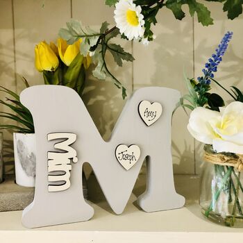 Personalised M For Mummy Grey Mother's Day Gift, 6 of 7