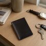 Personalised Pebble Grain Leather Bifold Card Holder Wallet Gift For Him Father's Day Gift For Him, thumbnail 1 of 5