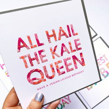 Kale Queen Birthday Card, 2 of 2