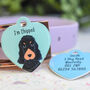 Premium Cocker Spaniel Heart Shaped Dog ID Tag, thumbnail 1 of 9