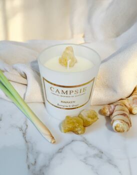 Citrine | Awaken | Lemongrass And Ginger Candle, 5 of 5