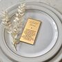 Maid Of Honour Gold Silver Wedding Place Setting, thumbnail 6 of 6