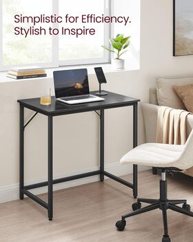 Computer Desk Industrial Style Workstation Metal Frame, 3 of 12