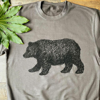 Walking Bear Unisex Sweater, 4 of 6