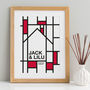 Personalised Mondrian Style Home Print, thumbnail 3 of 6