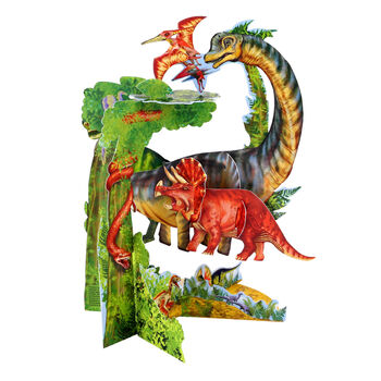 Dinosaur Swinging Pendulum Greeting Card Blank, 2 of 5