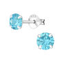 March Birthstone Silver Studs In A Keepsake Gift Tin, thumbnail 2 of 9
