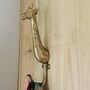 Glorious Brass Giraffe Hook, thumbnail 1 of 1