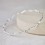 Sterling Silver Geo Scroll Bangle, thumbnail 1 of 5