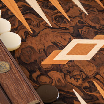 Manopoulos Californian Walnut 19'x12' Backgammon, 8 of 8