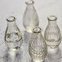 Set Of Four Clear Glass Vases Assorted, thumbnail 4 of 5