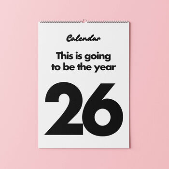 2026 Black And White Minimal Calendar, 3 of 5