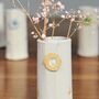Personalised Stem Vase With Yellow Detail, thumbnail 3 of 7