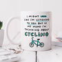 Personalised Mug 'Thinking About Cycling', thumbnail 1 of 3