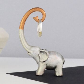Metallic Copper Elephant Ring Holder, 2 of 6