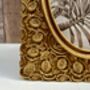 Distressed Gold Floral Oval Photo Picture Frame – 10x15cm 4x6, thumbnail 2 of 6
