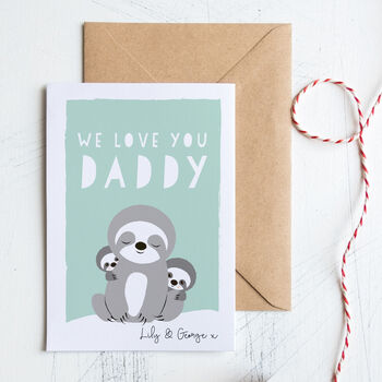 Little Book Of Sloth Philosophy, Daddy Father's Card, 4 of 6