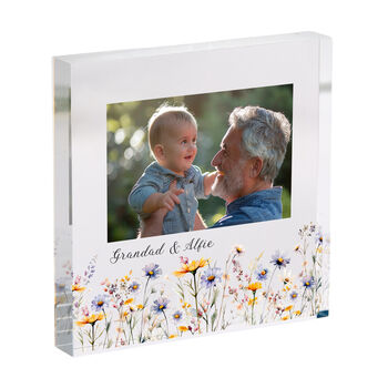 Gift For Grandad Personalised Acrylic Photo Plaque, 2 of 2