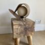 Handmade Coconut Leaf Table Lamp – Natural Cream Light, thumbnail 3 of 12