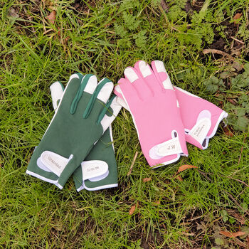 Personalised Leather Gardening Gloves, 7 of 8