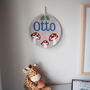 Name And Toadstool Punchneedle Wall Hanging, thumbnail 4 of 5