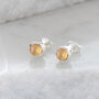 Birthstone Stud Earrings November: Citrine And Silver Or Gold Vermeil, thumbnail 1 of 5