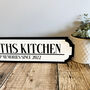 Personalised Kitchen Road Sign Gift For Home, thumbnail 2 of 4