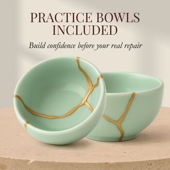 Kintsugi Repair Kit Restore Ceramics With Gold Powder, 4 of 10