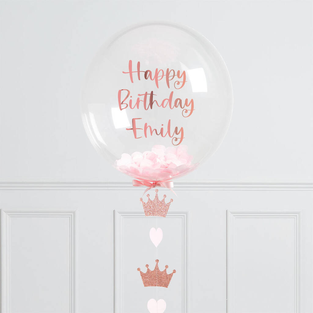 Personalised Princess Bubble Balloon, 1 of 2