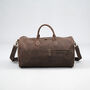 Zip Front Leather Duffel, thumbnail 1 of 12